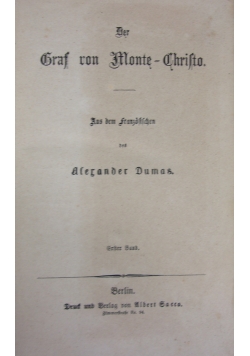 Der Graf von Monte Christo