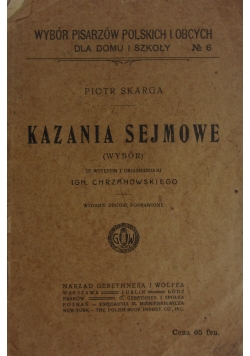 Kazania Sejmowe, 1917 r