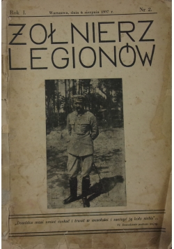 Żołnierz Legionów, 1937r.