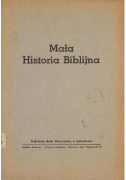 Mała Historia Biblijna, 1949 r.