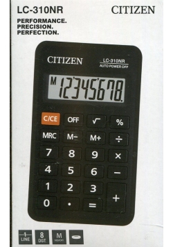 Kalkulator kieszonkowy Citizen LC310NR czarny