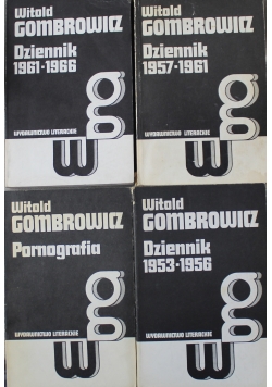 Zestaw 4 książek Gombrowicza