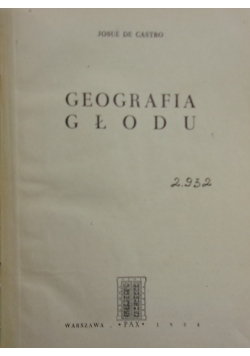 Geografia głodu