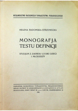 Monografja tekstu definicji 1931r