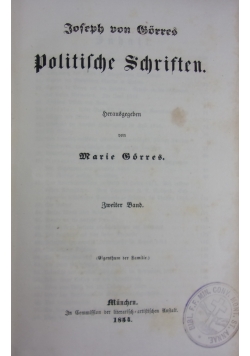Politische Schriften,1854r.