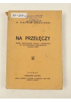 Na przełęczy, 1936 r.