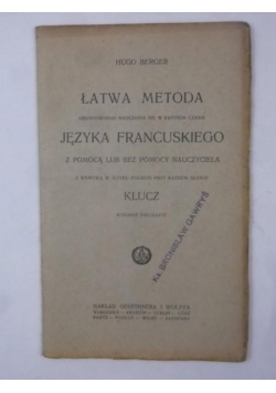 Łatwa metoda gruntownego nauczenia się w krótkim czasie języka francuskiego, 1926 r.