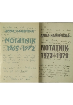 Notatnik 1973 - 1979 / Notatnik 1965 - 1972