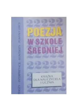 Poezja w szkole średniej