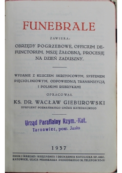 Funebrale 1937 r.
