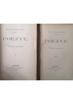 Poezye Tom I i II 1895 r.