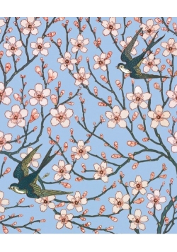Karnet 17x14cm z kopertą Almond Blossom and Swallow