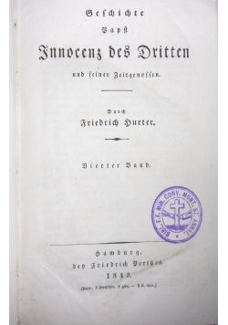 Geschichte Innocnz des Dritten, 1842r.