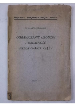 Ograniczanie urodzin i karalność przerywania ciąży, 1930 r.