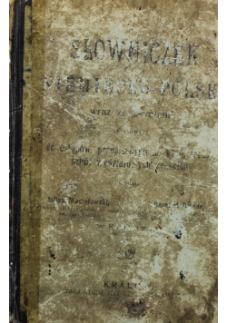 Słowniczek Niemiecko - Polski wraz ze zwrotami 1907 r