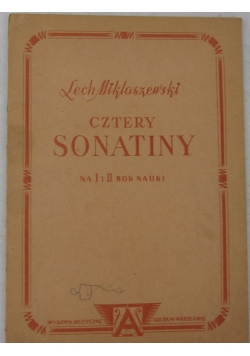 Cztery sonatiny na 1 i 2 rok nauki, 1948 r.