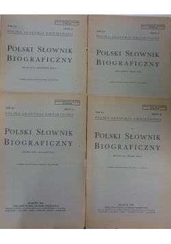 Polski Słownik Biograficzny Tom II ,zestaw 4 książek, 1936 r.