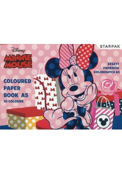 Papier kolorowy A5 Minnie 10 kolorów 25 sztuk