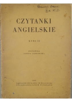 Czytanki angielskie kurs 2 1945 r.