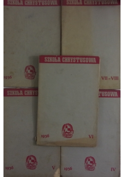 Szkoła Chrystusowa , zestaw 5 książek. 1937r.