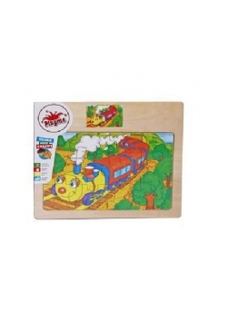 Puzzle drewniane Kolejka