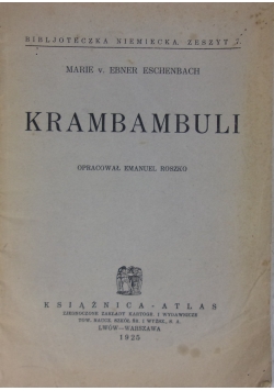 Krambambuli ,1925r.