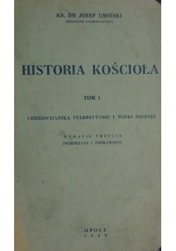 Historia kościoła, tom 1, 1949 r.