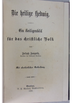 Die heilige hedwig, 1886 r.