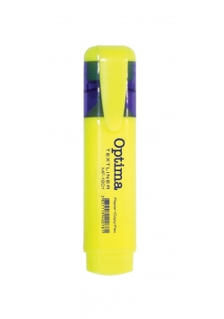 Zakreślacz Optima Textliner Fluo żółty 10 sztuk