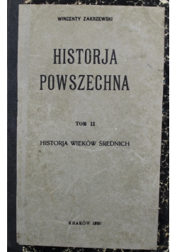 Historja Powszechna Tom II Historja wieków średnich 1920 r.