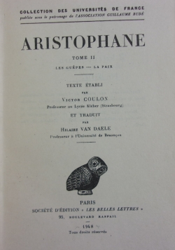 Aristophane, Tome II, 1948 r.