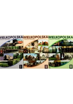 Wielkopolska nasza kraina, tom I, II,III. zestaw 3 książek
