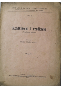 Rzodkiewki i rzodkwie 1921 r.