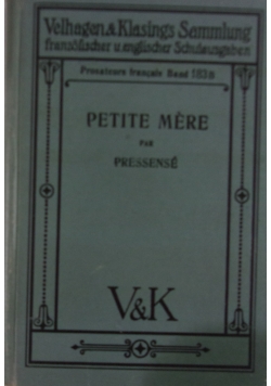 Petite Mere par pressense, 1925 r.