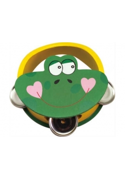 Drewniane tamburyno Żaba