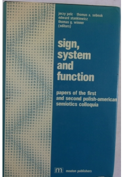 Sign, system and function