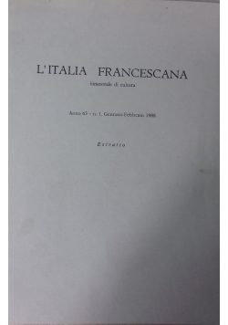 L'italia Francescana