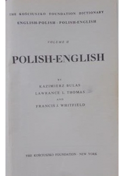 Polish-English volume II