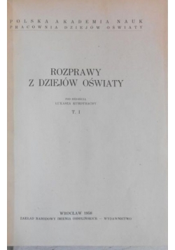 Rozprawy z dziejów oświaty