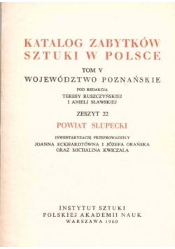 Katalog Zabytków sztuki  w Polsce ,zeszyt 22,Tom V