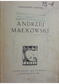 Andrzej Małkowski, 1934 r.