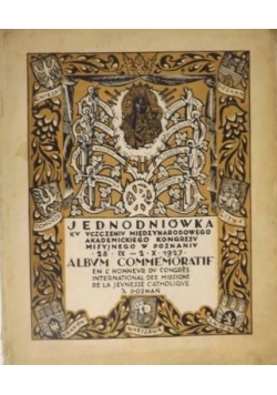 Jednodniówka ku uczczeniu Międzynarodowego Akademickiego Kongresu Misyjnego w Poznaniu, 1927 r.