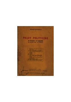 Prądy polityczne w Polsce i w Europie, 1935
