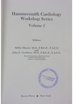 Hammersmith cardiology workshop series volume 1