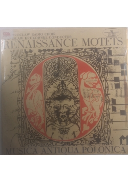 Musica Antiqa Polonica Renaissance Motets,płyta winylowa