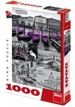 Puzzle 1000 Wenecja kolaż DINO