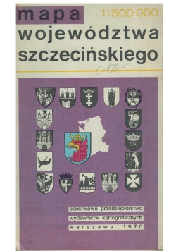 Mapa województwa szczecińskiego 1 : 500 000