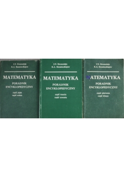 Matematyka Poradnik Encyklopedyczny Zestaw 3 książek
