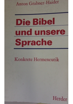 Die Bibel und unsere Sprache
