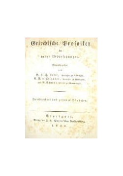 Griechische Prosaiker in neuen Uebersetzungen, 1841 r.